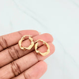Candongas Demi 1.95 g / 3/4 in Oro Amarillo 18K