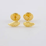 Stud Earrings Wings 0.5g / in / 4mm Yellow Gold 18K