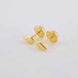 Stud Earrings Wings 0.5 g / in / 4 mm Yellow Gold 18K