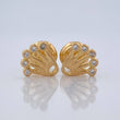 Crown Stud Earrings 0.85gr / 7mm 18K Yellow Gold &