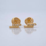 Topos Rayo 0.8gr / 2.55mm Oro Amarillo 18K &