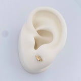 Topos Rayo 0.8gr / 2.55mm Oro Amarillo 18K &