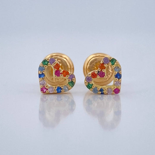 Topos Silueta Corazon 0.8gr / 5.65mm Oro Amarillo 18K &