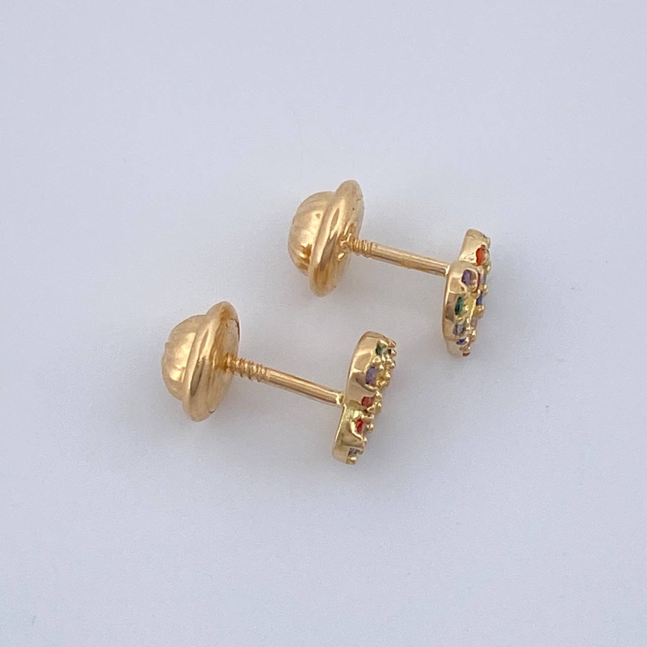 Topos Silueta Corazon 0.8gr / 5.65mm Oro Amarillo 18K &