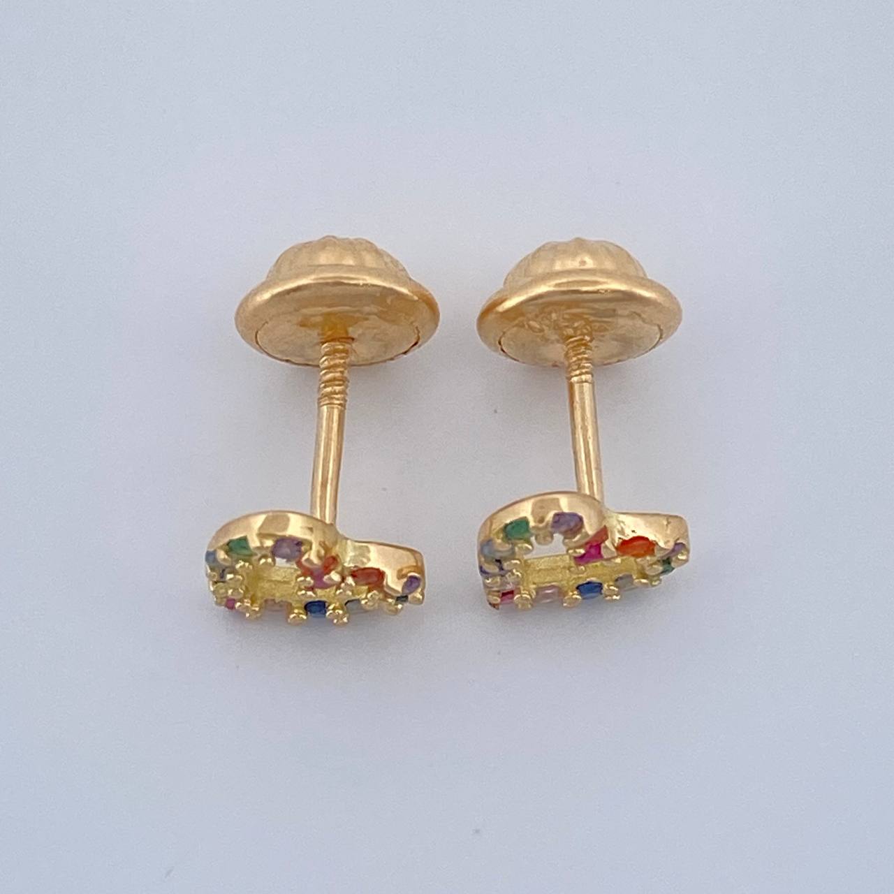 Topos Silueta Corazon 0.8gr / 5.65mm Oro Amarillo 18K &