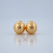 Bead Stud Earrings 0.55gr / 5mm 18K Yellow Gold &