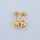 Bead Stud Earrings 0.55gr / 5mm 18K Yellow Gold &