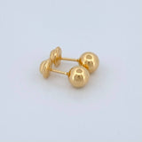 Bead Stud Earrings 0.55gr / 5mm 18K Yellow Gold &