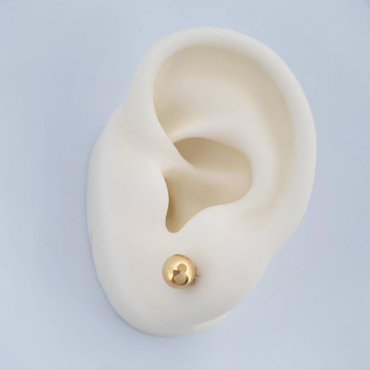 Bead Stud Earrings 0.55gr / 5mm 18K Yellow Gold &
