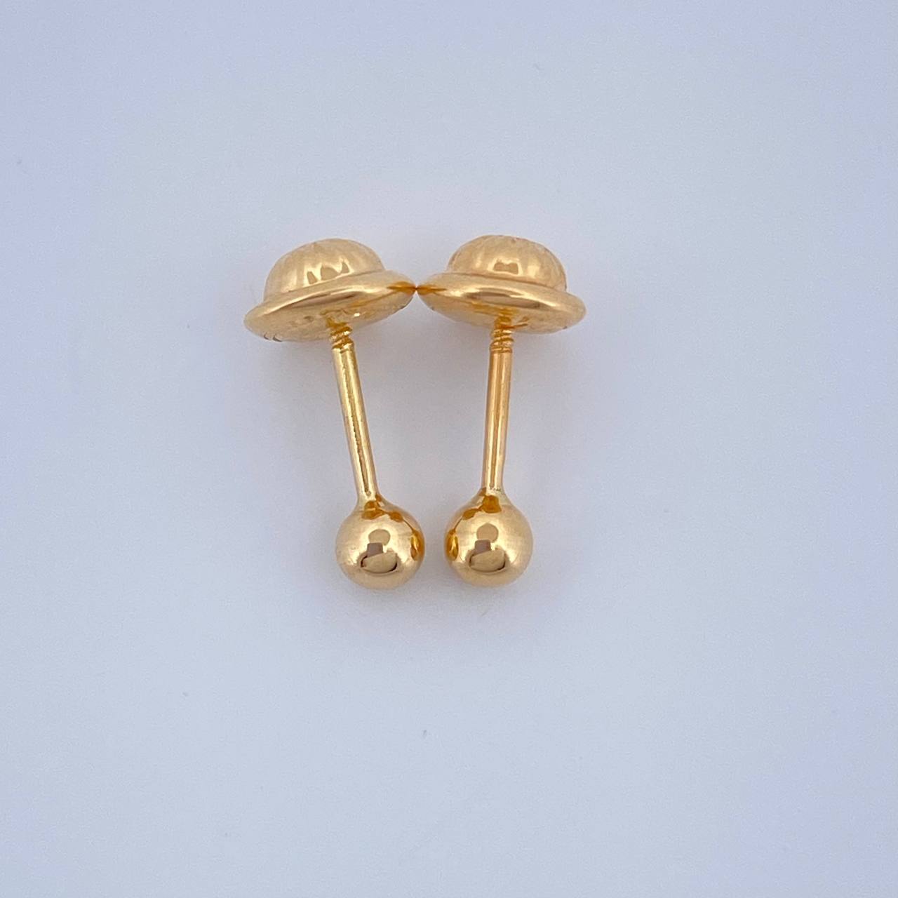 Topos Bola 0.45gr / 3mm Oro Amarillo 18K &