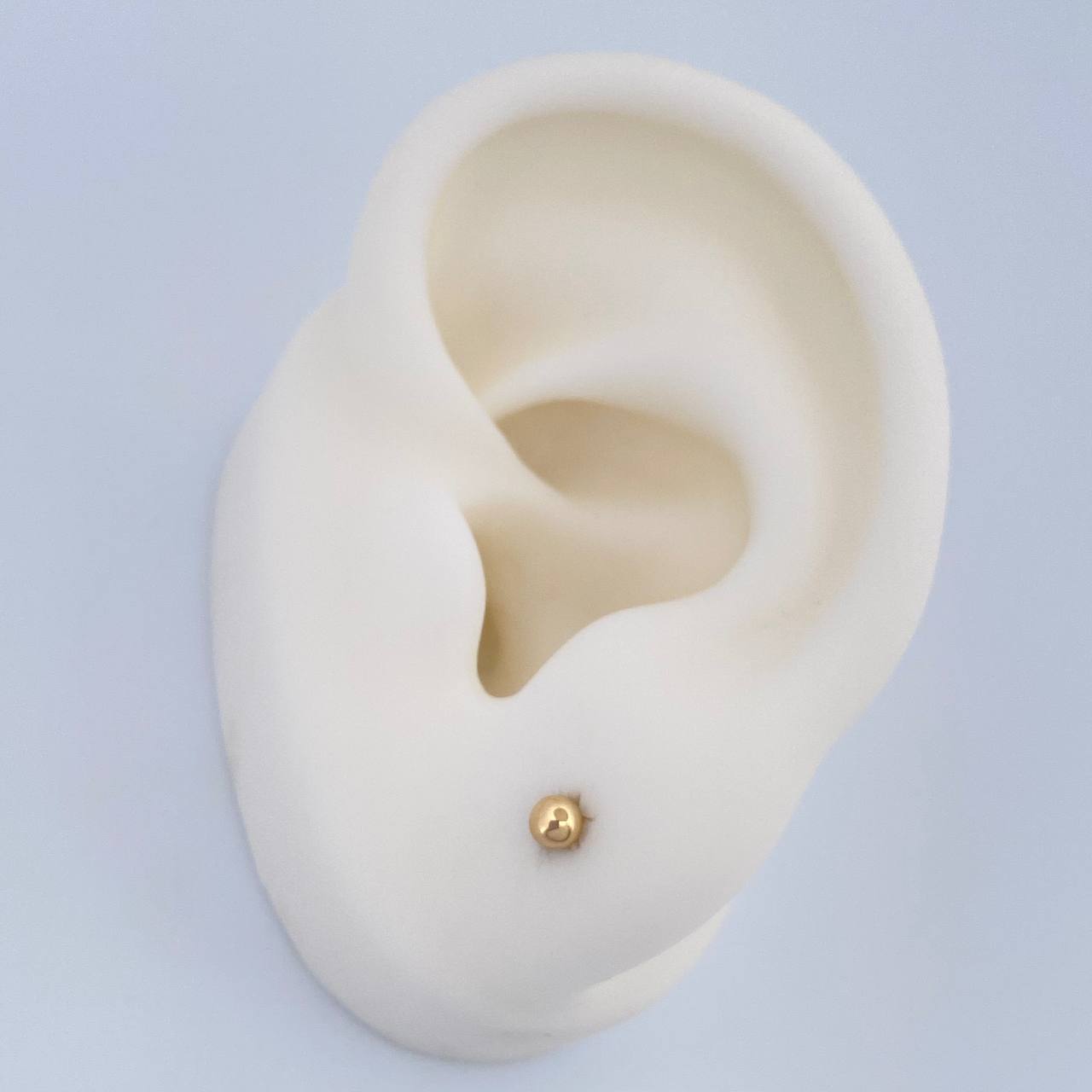 Topos Bola 0.45gr / 3mm Oro Amarillo 18K &