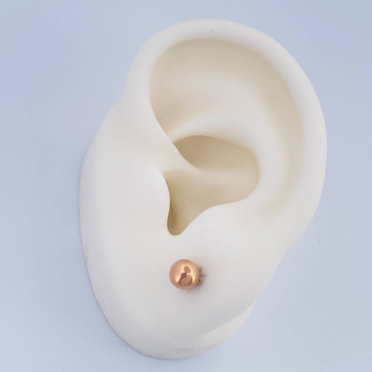 Topos Bola 0.55gr / 5mm Oro Rosa 18K &
