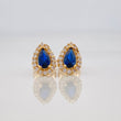 Stud Earrings Halo Drop 1.2g / in / 5.97mm Yellow Gold 18K