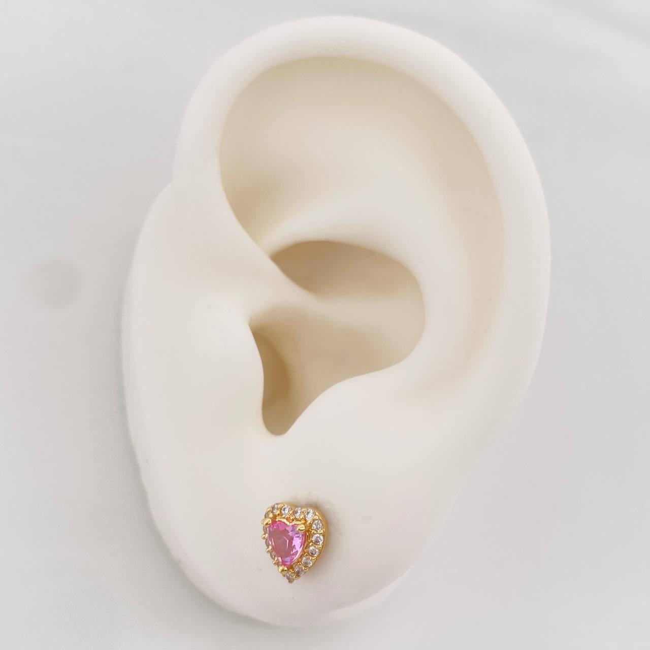 Topos Halo Corazon 1.6g / in / 6.73mm Oro Amarillo 18K