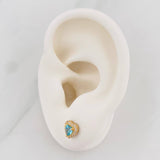 Topos Halo Corazon 1.65g / in / 6.78mm Oro Amarillo 18K