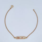 Pulso MSK 2.4gr / 7 1/4 in / 1.3mm Oro Amarillo 18K &