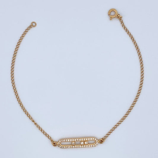 Pulso MSK 2.5gr / 7 1/2 in / 1.3mm Oro Amarillo 18K &