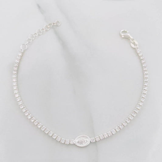 Bracelet Virgen Milagrosa 3.7 g / 7 1/2 in / 2.1 mm Silver 925