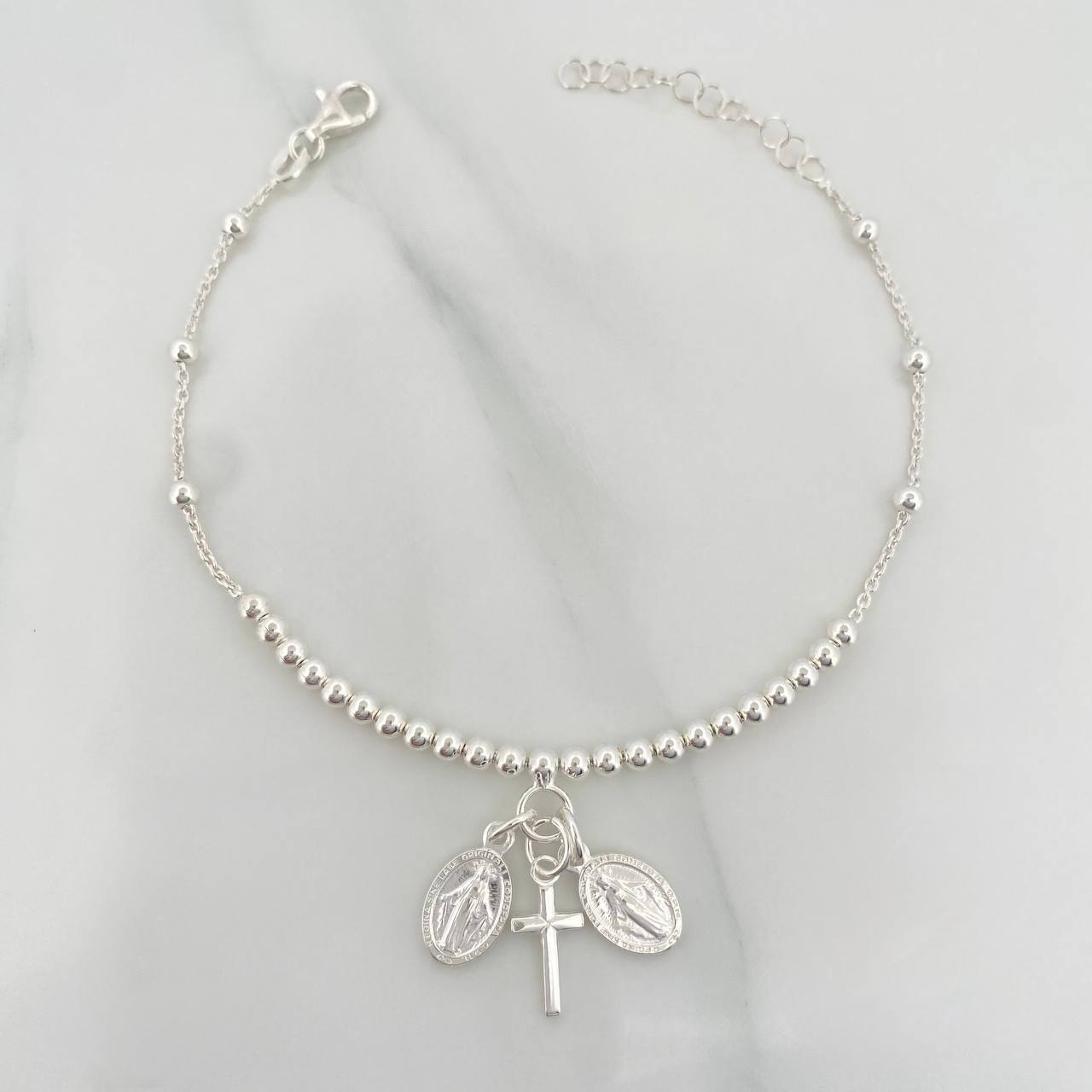 Pulso Virgen Milagrosa 5.1 g / 8 1/4 in / 2.9 mm Plata 925