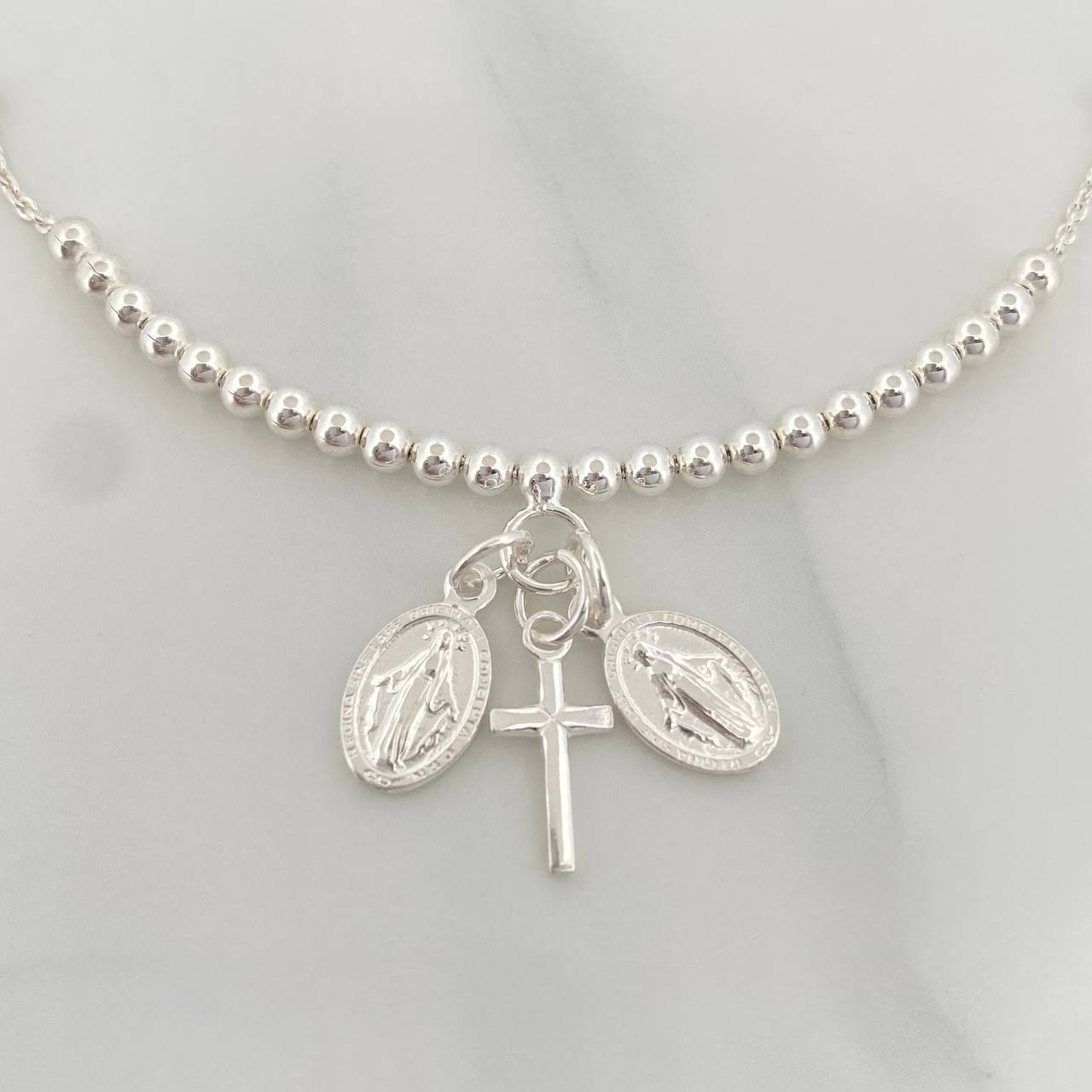 Pulso Virgen Milagrosa 5.1 g / 8 1/4 in / 2.9 mm Plata 925