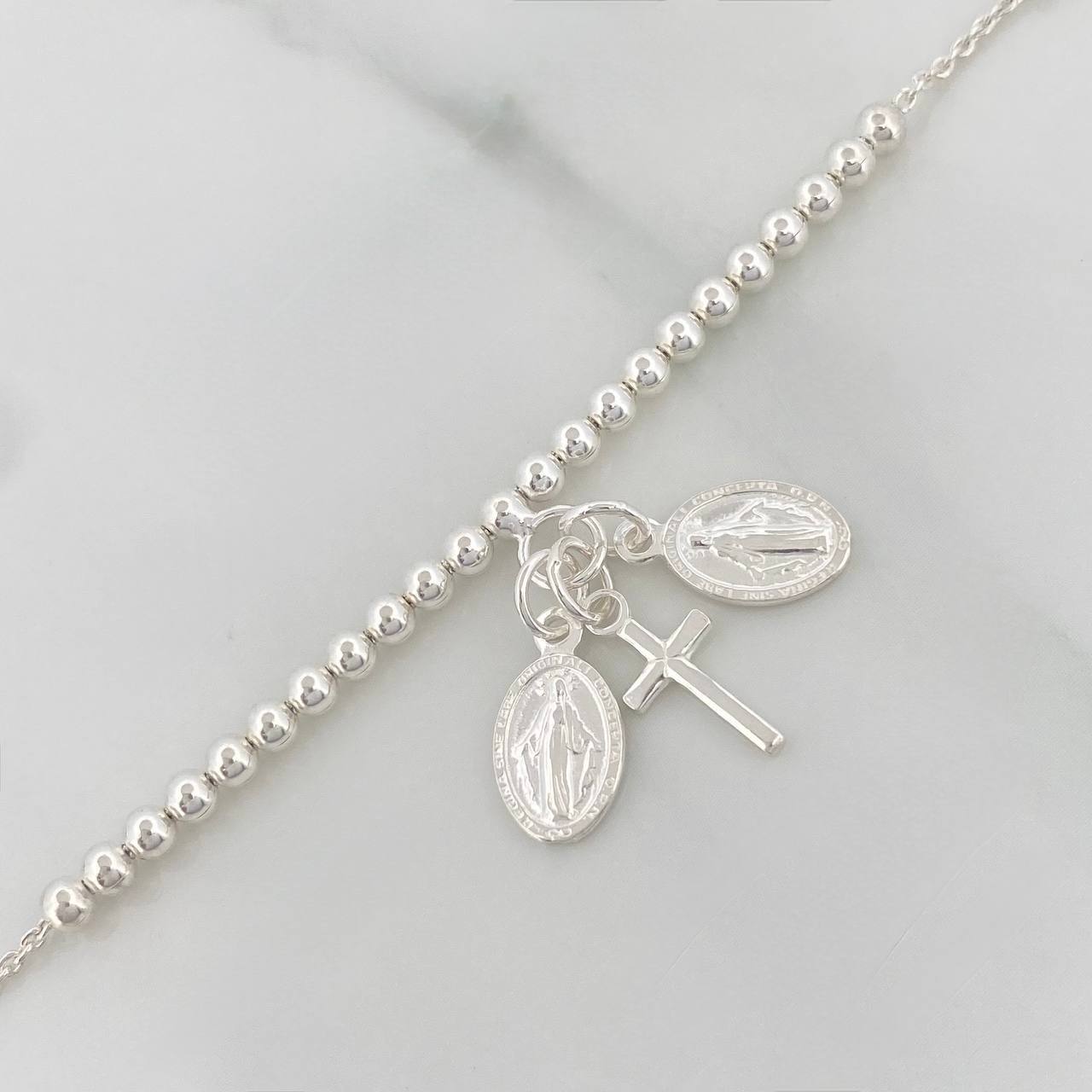 Pulso Virgen Milagrosa 5.1 g / 8 1/4 in / 2.9 mm Plata 925