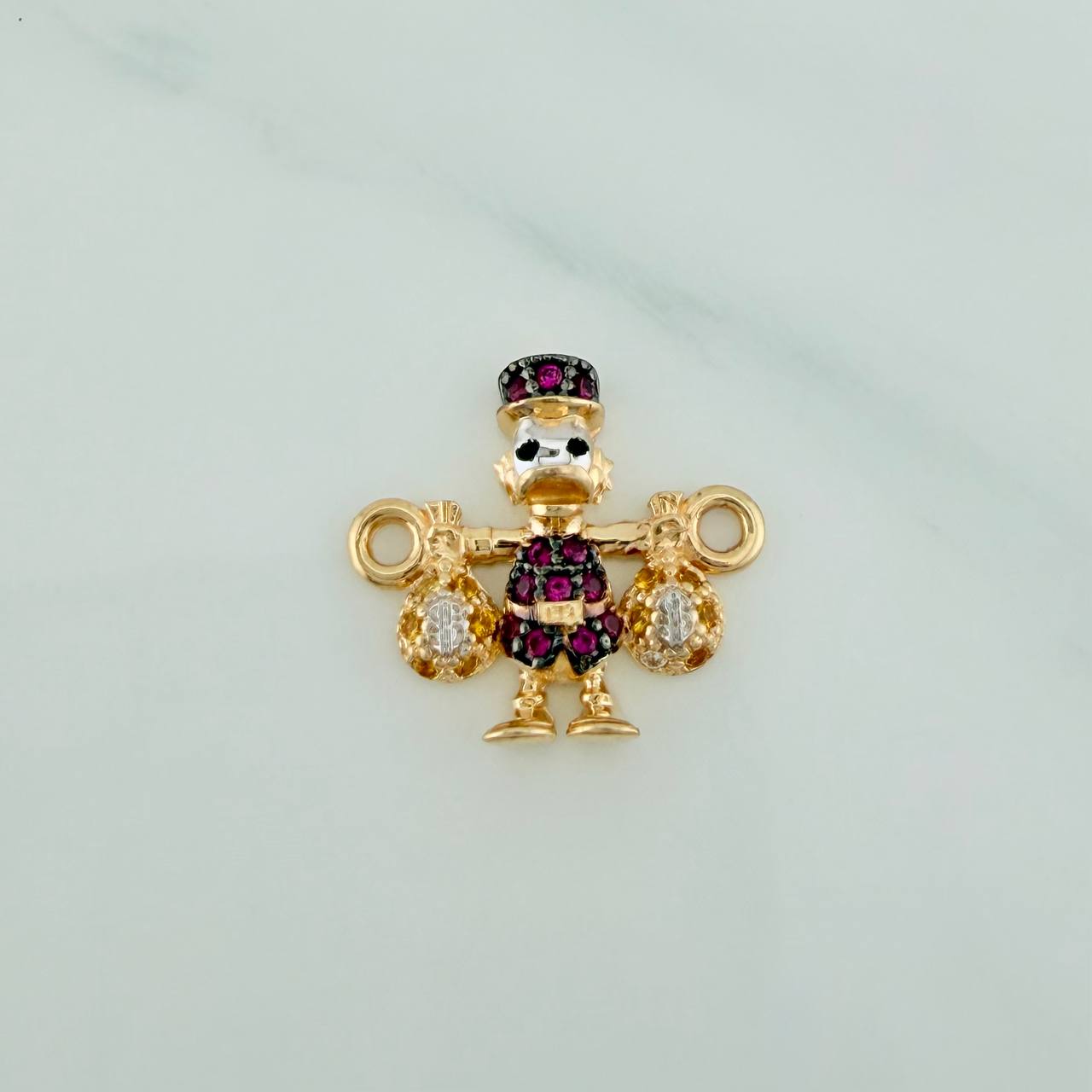 Herraje Pato Bolsas Dinero 1.5gr / 3/4 in / Tres Oros 18K %