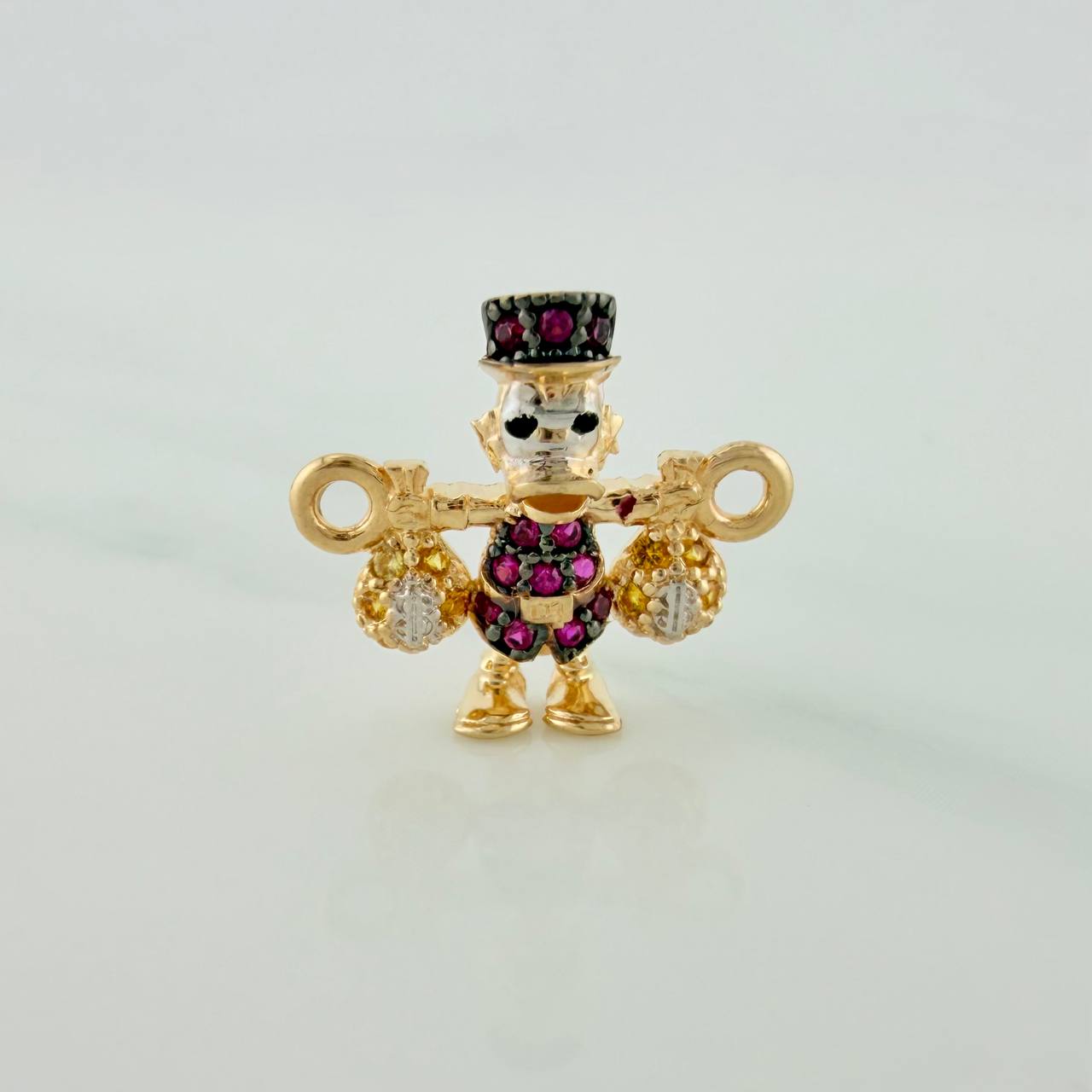 Herraje Pato Bolsas Dinero 1.5gr / 3/4 in / Tres Oros 18K %