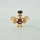 Herraje Pato Bolsas Dinero 1.5gr / 3/4 in / Tres Oros 18K %