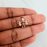 Herraje Pato Bolsas Dinero 1.5gr / 3/4 in / Tres Oros 18K %