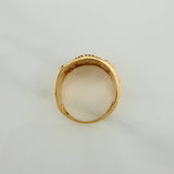 Anillo Sello Ancla 8.2gr / T9 1/4 / Oro Amarillo 18K $