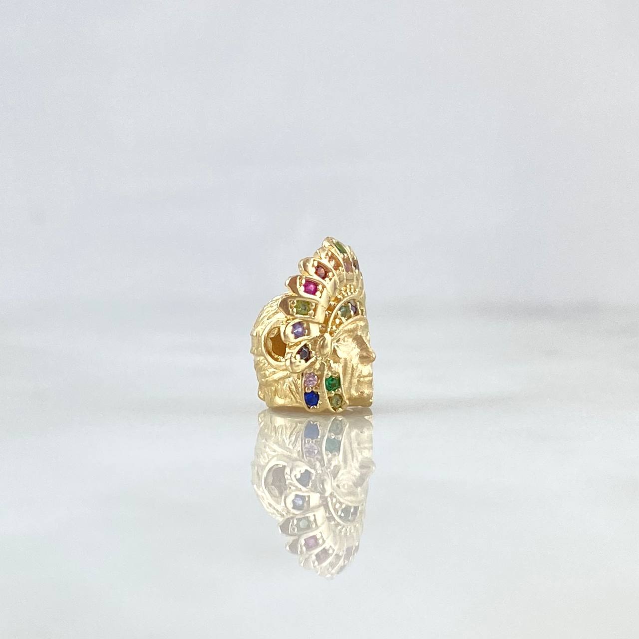 Herraje Indio 2.3gr / 1.2cm / Circones Multicolor Oro Amarillo 18K *