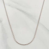 Cadena Veneciana By Color 5.70g / 24 in / 1.27mm Dos Oros Blanco Rosa 18K