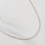Cadena Veneciana By Color 5.70g / 24 in / 1.27mm Dos Oros Blanco Rosa 18K