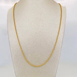 Military Chain 10.3g / 24 in / 2mm Yellow Gold 18K