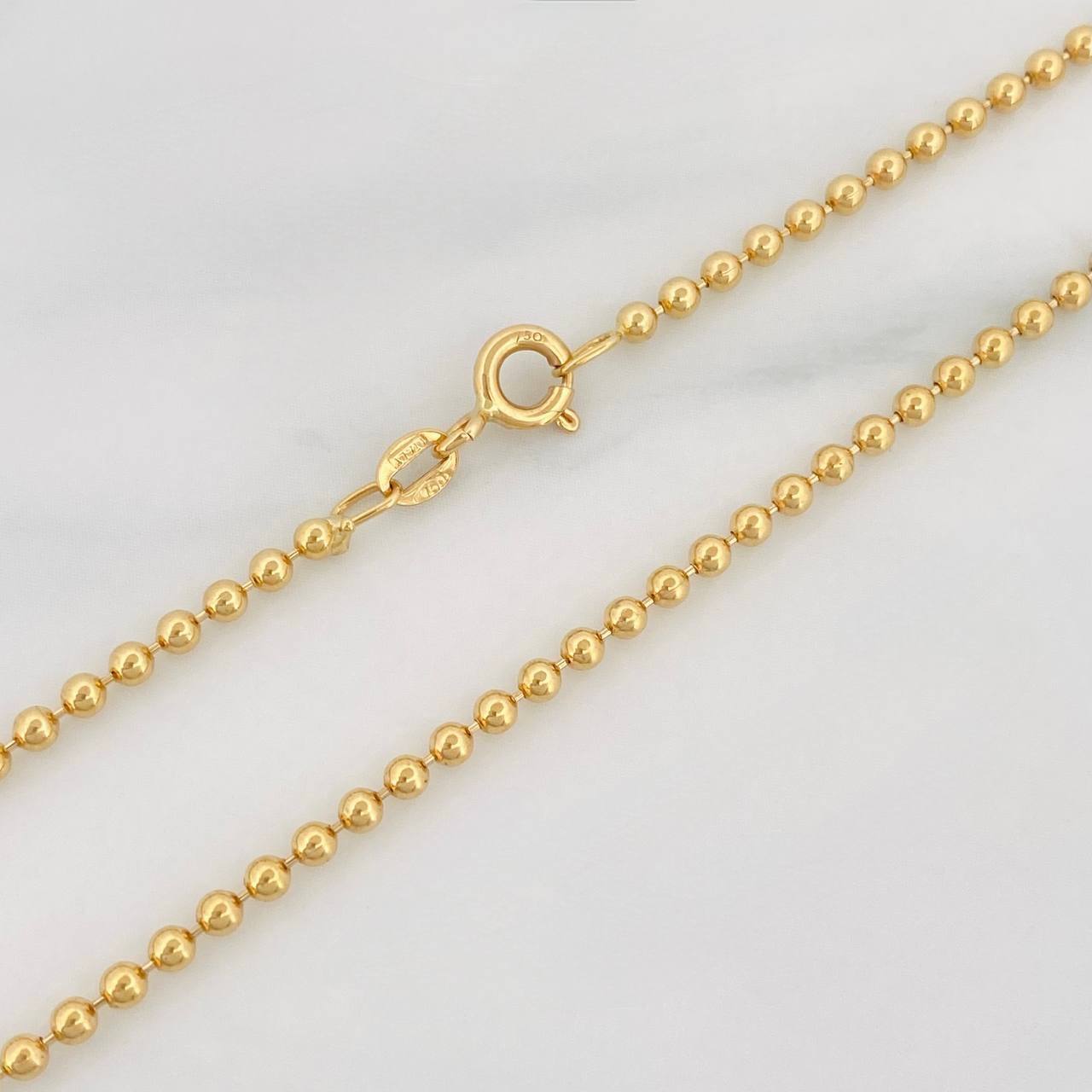 Military Chain 10.3g / 24 in / 2mm Yellow Gold 18K