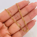 Singapore Chain 7.05g / 24 in / 2.35mm Yellow Gold 18K