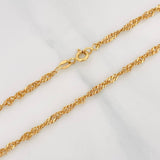 Singapore Chain 7.05g / 24 in / 2.35mm Yellow Gold 18K