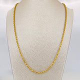 Rope Chain 6.95g / 24 in / 2.5mm Yellow Gold 18K