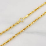 Rope Chain 6.85g / 24 in / 1.73mm Yellow Gold 18K