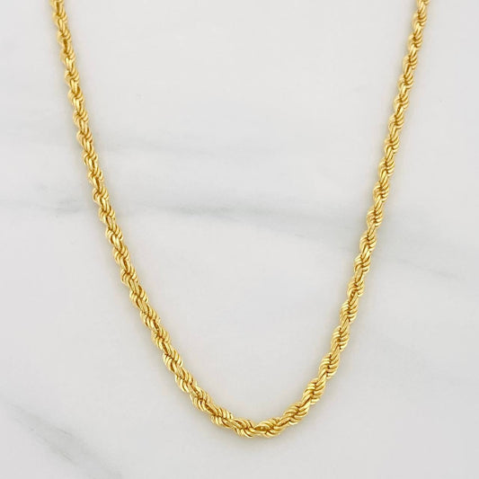 Rope Chain 6.9g / 24 in / 2.37mm Yellow Gold 18K