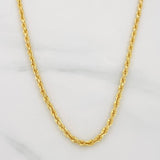 Rope Chain 6.85g / 24 in / 1.73mm Yellow Gold 18K