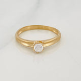 Anillo Solitario 1.55g / T6 1/4 Oro Amarillo 18K