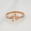 Faith Ring 1.4g / T6 1/4 Two-Tone White Rose Gold 18K