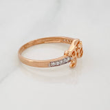 Faith Ring 1.4g / T6 1/4 Two-Tone White Rose Gold 18K