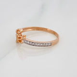 Faith Ring 1.4g / T6 1/4 Two-Tone White Rose Gold 18K