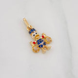Dije Pato 1.7g / 3/4 in Tres Oros 18K