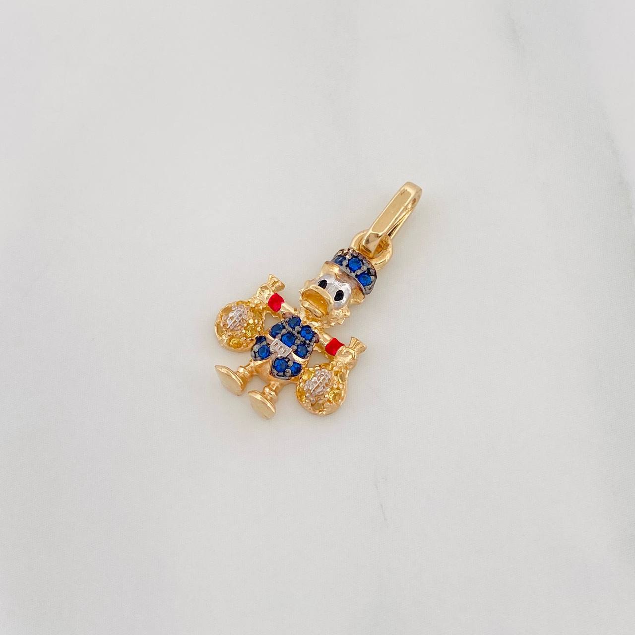 Dije Pato 1.65g / 3/4 in Tres Oros 18K