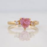 Heart Ring 1.95g / T7 1/2 Yellow Gold 18K