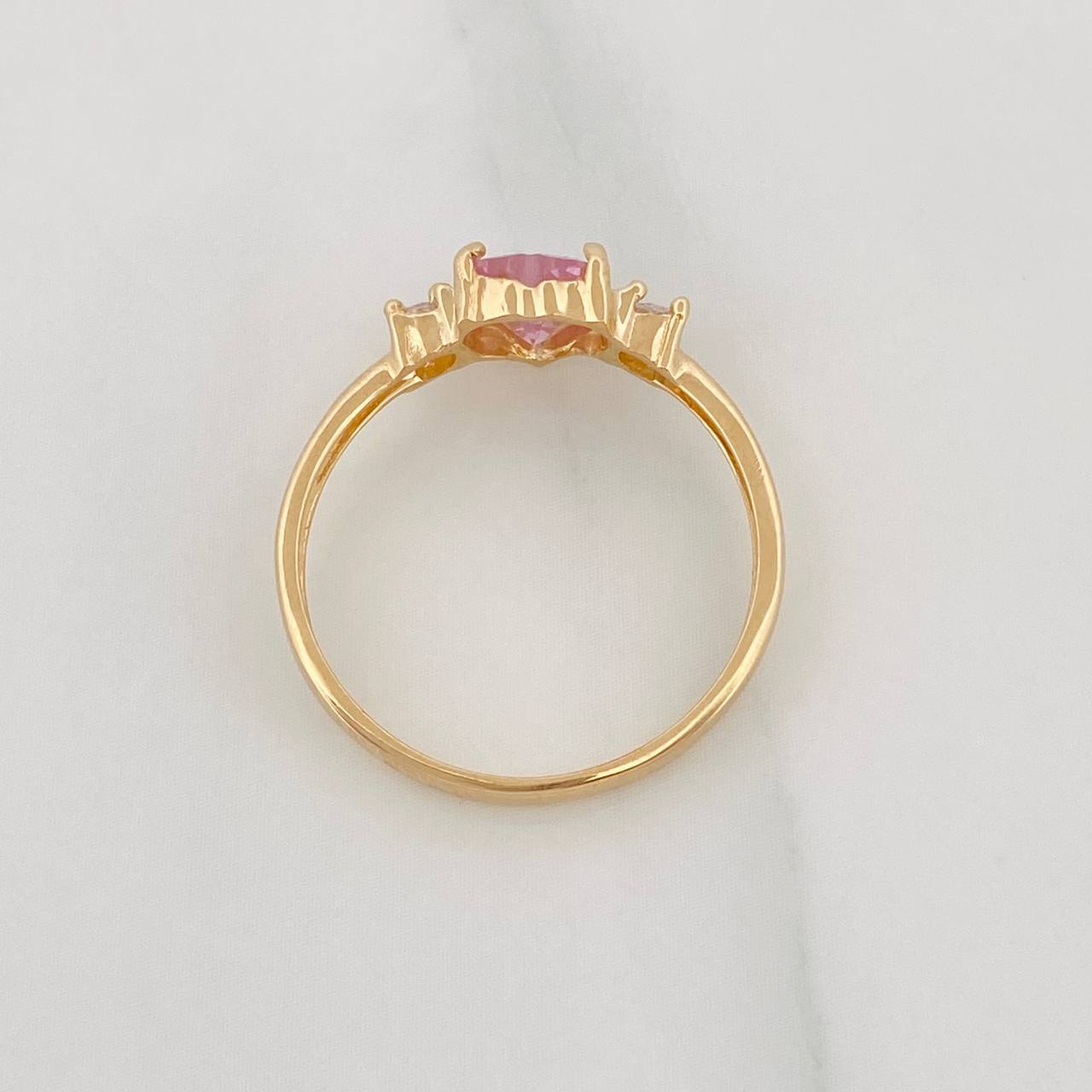 Heart Ring 1.95g / T7 1/2 Yellow Gold 18K