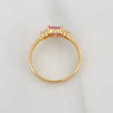 Heart Ring 1.95g / T7 1/2 Yellow Gold 18K